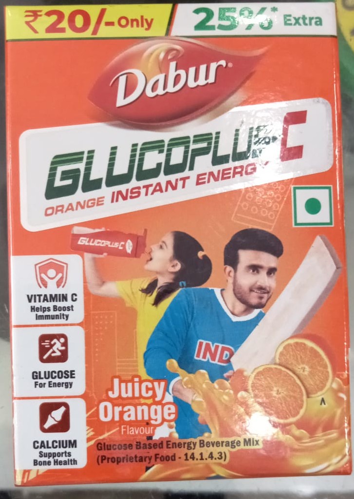 Dabur Glucoplus-C Orange Powder  - Image 1
