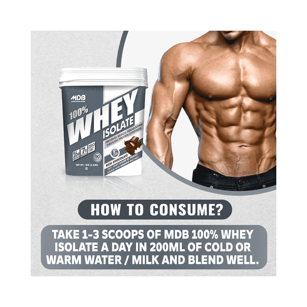 MDB Master Dream Bodies 100% Whey Isolate Rich Chocolate - Image 5
