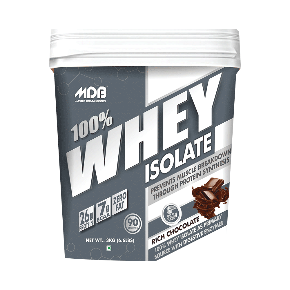 MDB Master Dream Bodies 100% Whey Isolate Rich Chocolate - Image 1