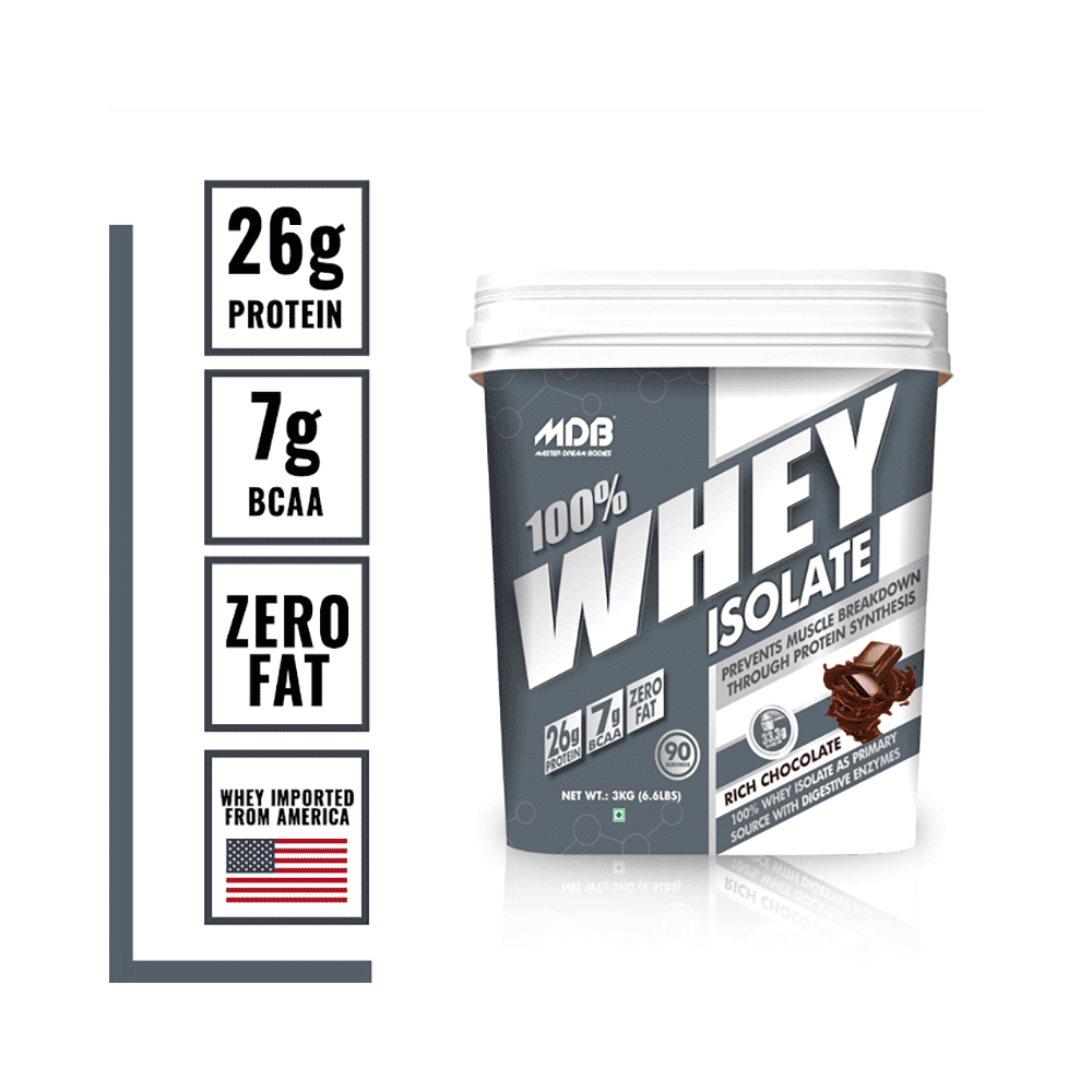 MDB Master Dream Bodies 100% Whey Isolate Rich Chocolate - Image 4