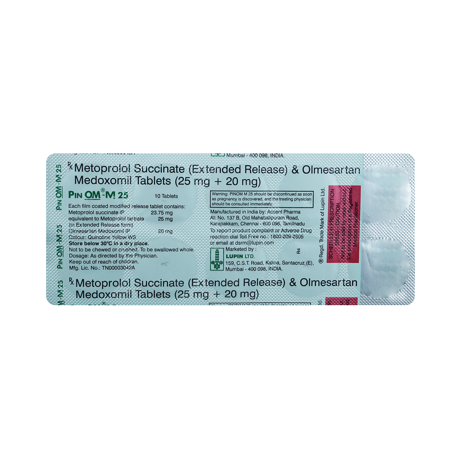 Pinom-M 25 Tablet ER - Image 3