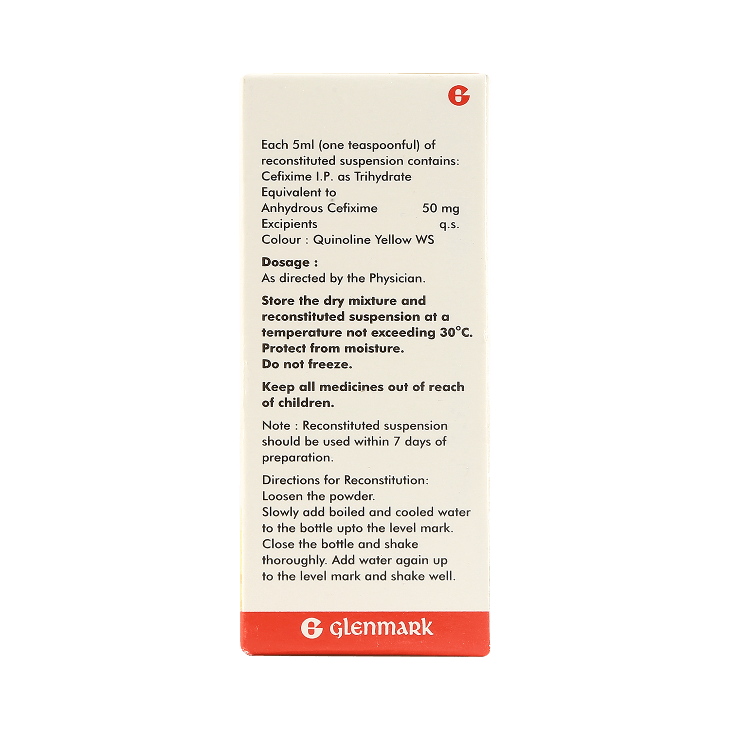 Cefaglen 50mg Dry Syrup - Image 3