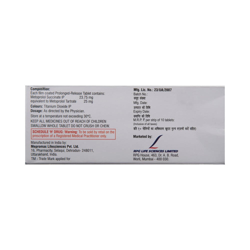 Cardibeta XR 25 Tablet - Image 3