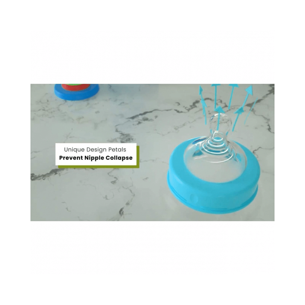 R for Rabbit First Feed Polypropylin Light Blue Feeding Bottle - Image 4