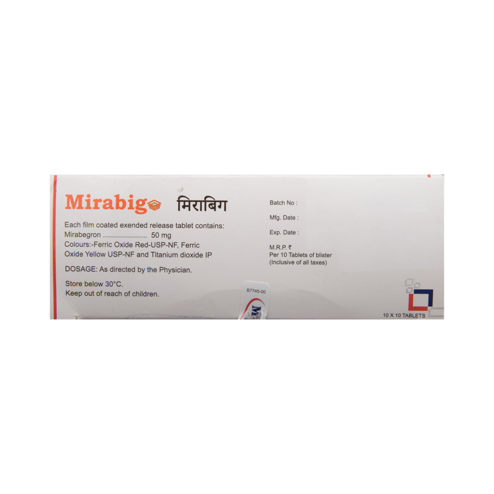 Mirabig 50mg Tablet ER - Image 3