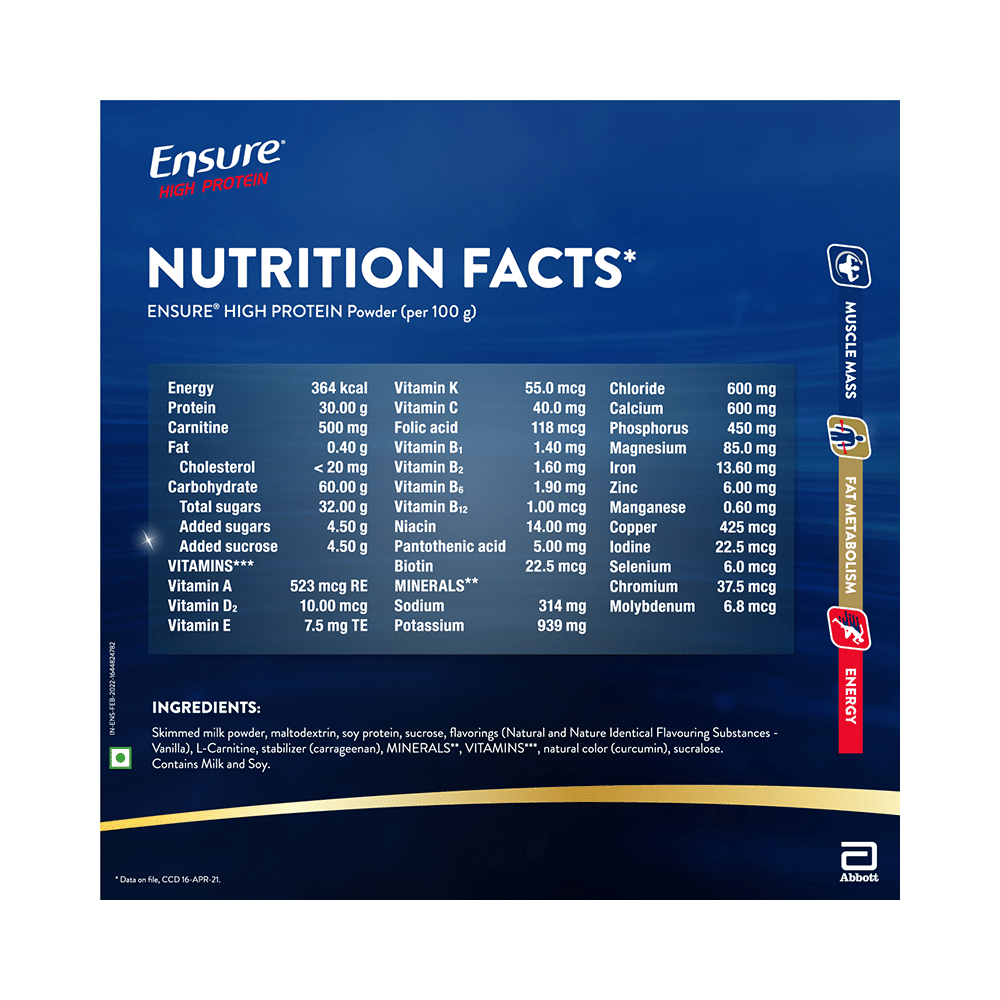 Ensure High Protein Drink for Physically Active Adults | Powder Vanilla - Image 5