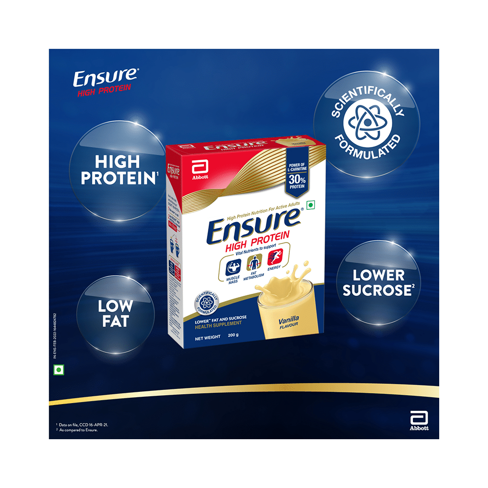 Ensure High Protein Drink for Physically Active Adults | Powder Vanilla - Image 4