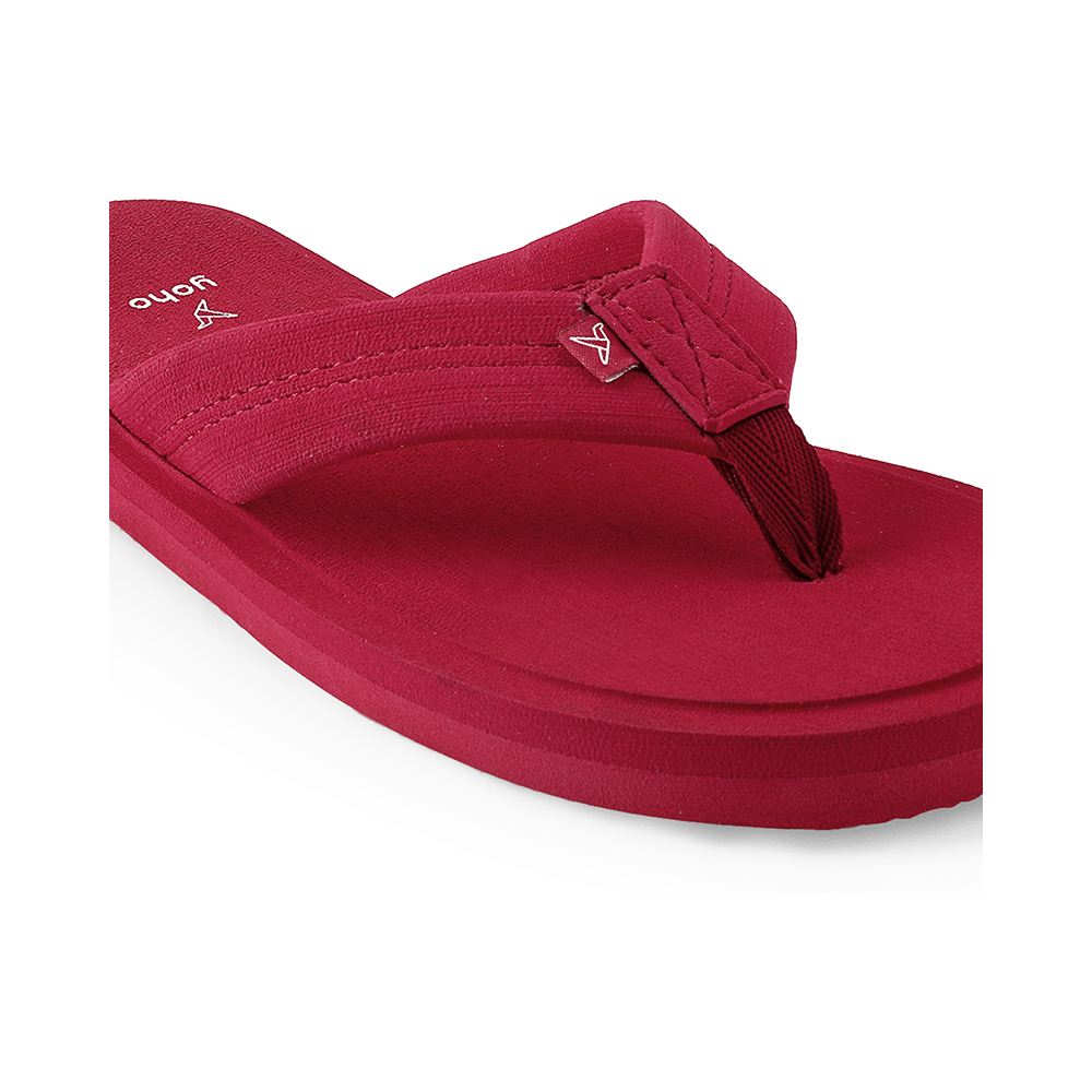 Yoho Lifestyle Doctor Ortho Soft Comfortable and Stylish Flip Flop Slippers for Women Coral Red 8 - Image 6