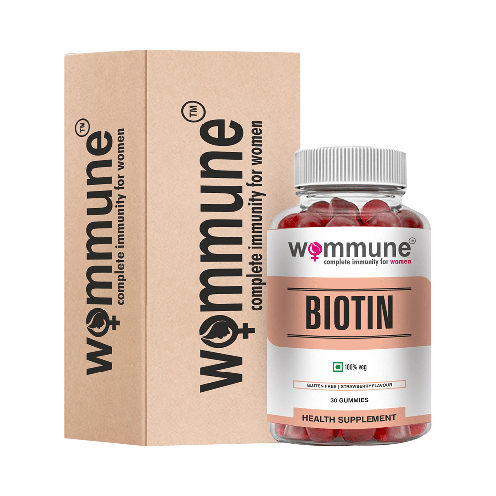 Wommune Biotin Gummies Strawberry - Image 1
