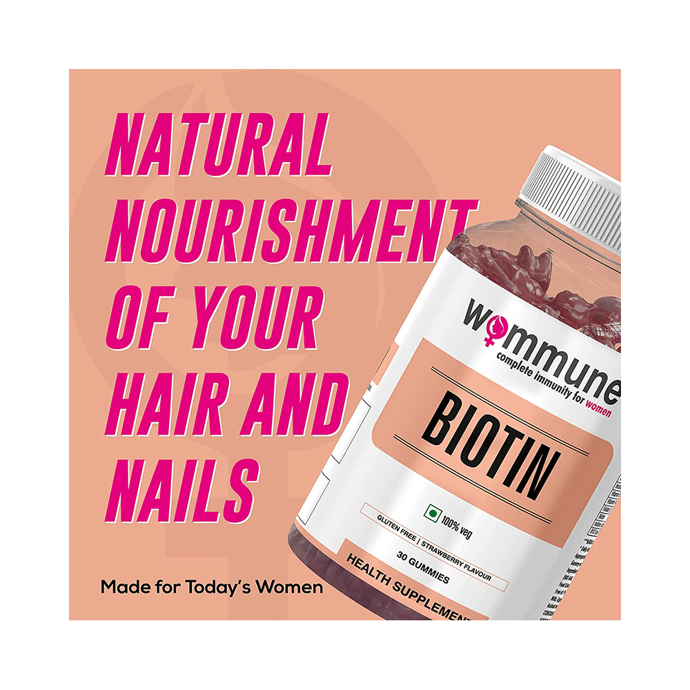 Wommune Biotin Gummies Strawberry - Image 6