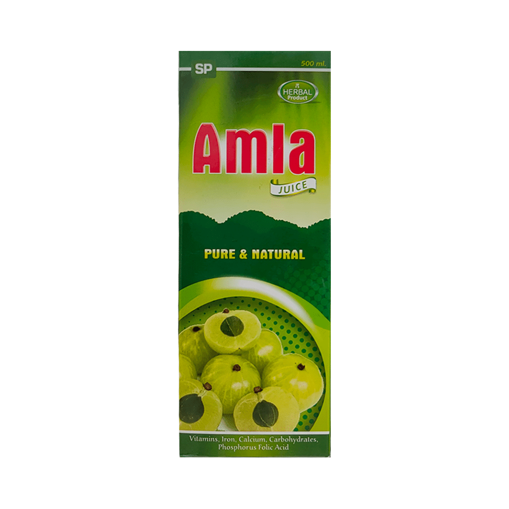 S.P Pharmaceuticals Combo Pack of Shankhpushpi Syrup (200ml) & Amla Juice (500ml) - Image 2