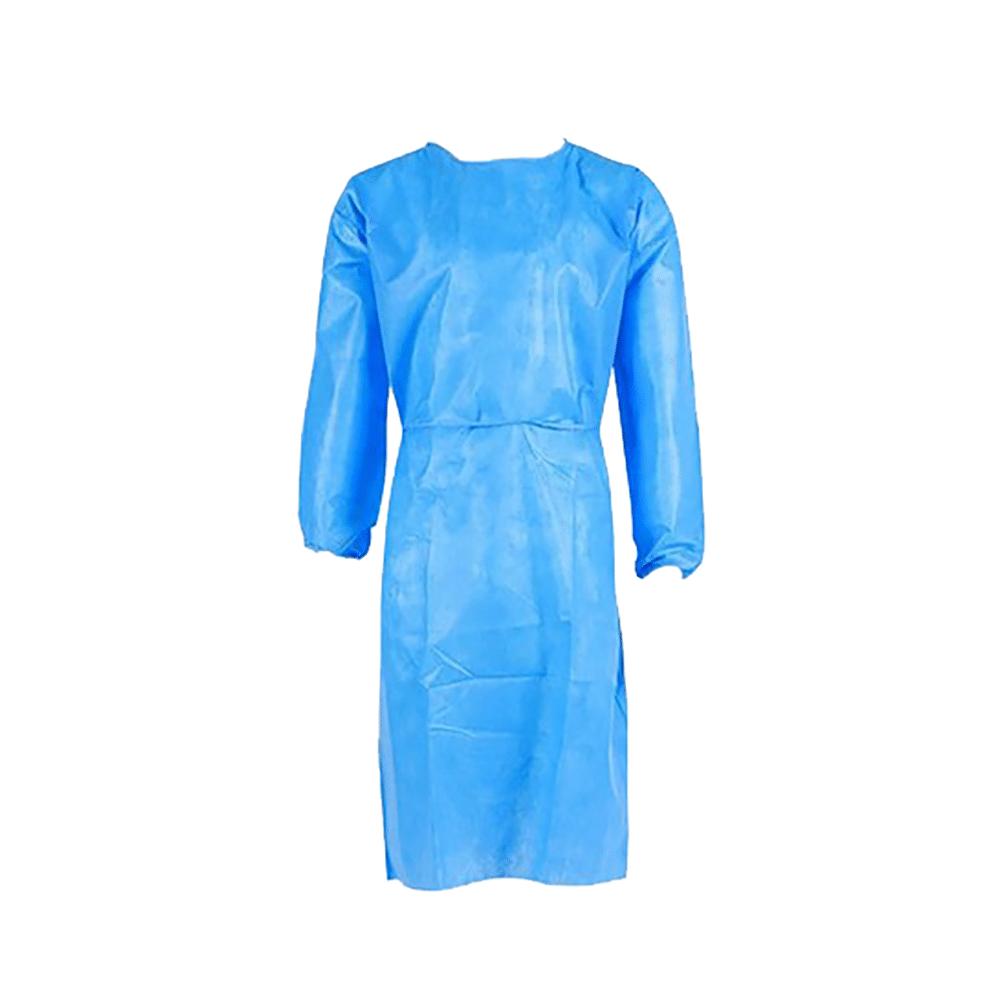 Medi Karma Disposable Patient Gown XL Medical Blue - Image 1