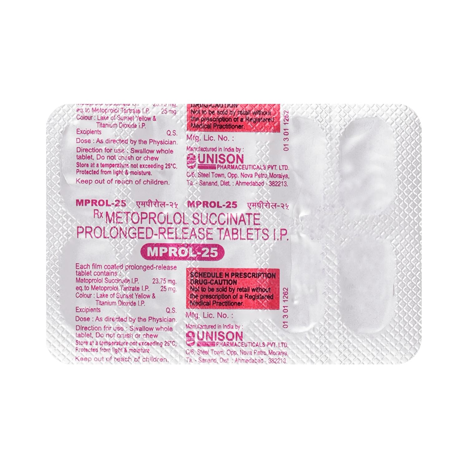 Mprol 25mg Tablet - Image 3