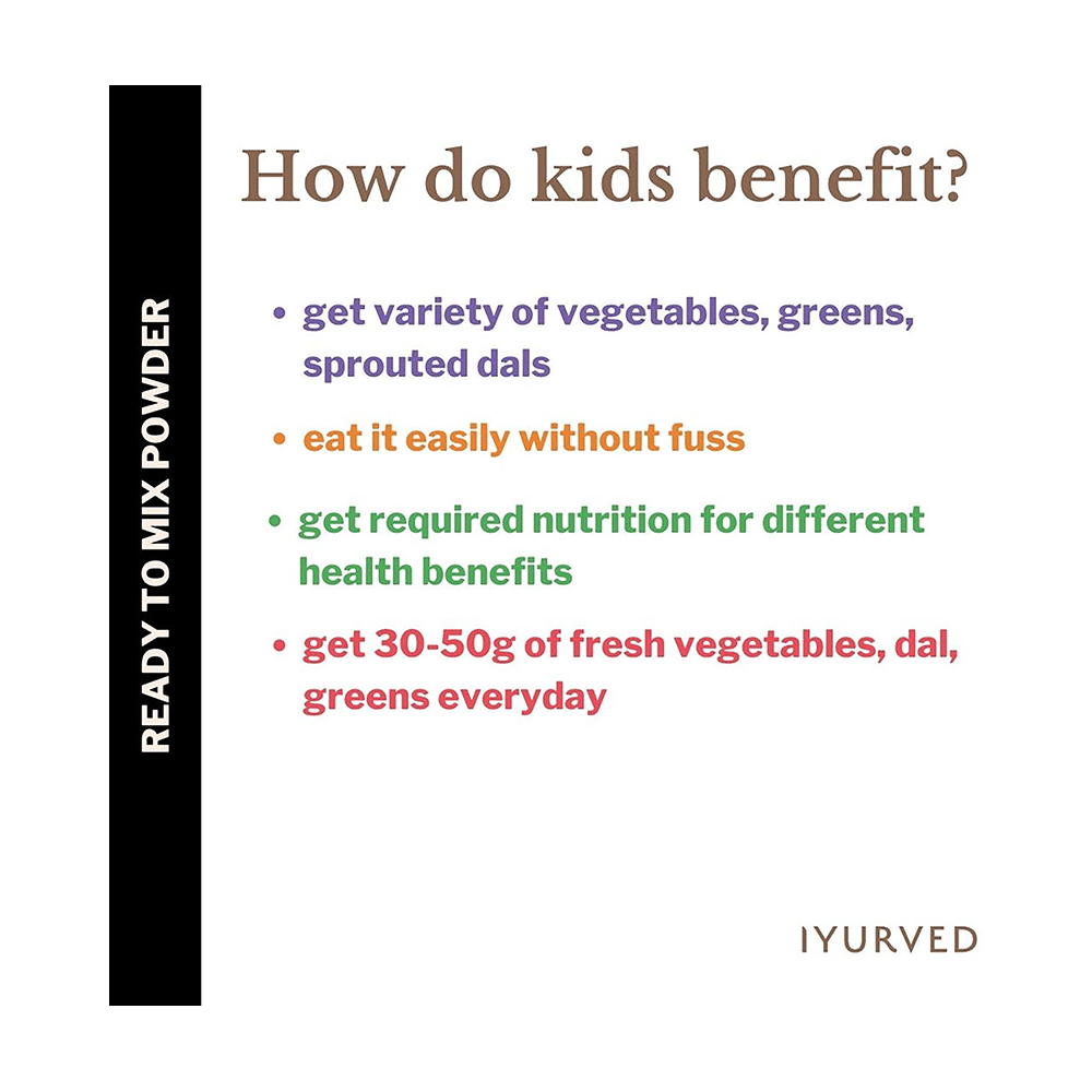 Iyurved Kids & Teens Digest Veggies & Dal Powder - Image 6