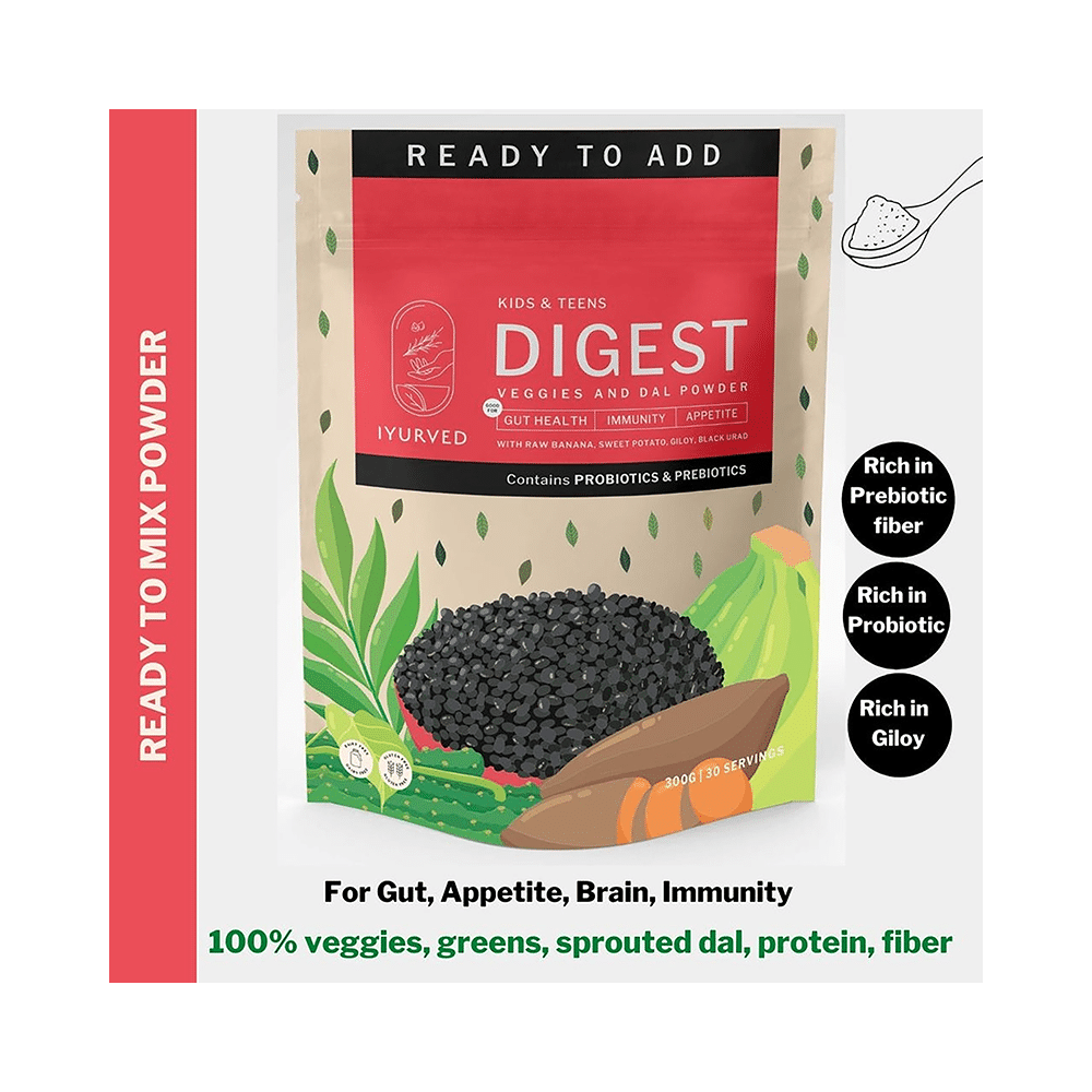 Iyurved Kids & Teens Digest Veggies & Dal Powder - Image 2