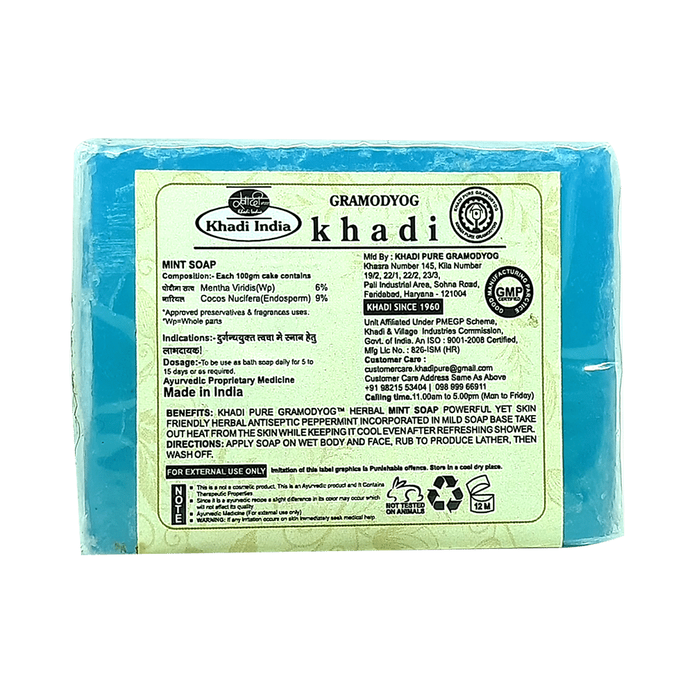 Khadi Pure Mint Soap (125gm Each) - Image 2
