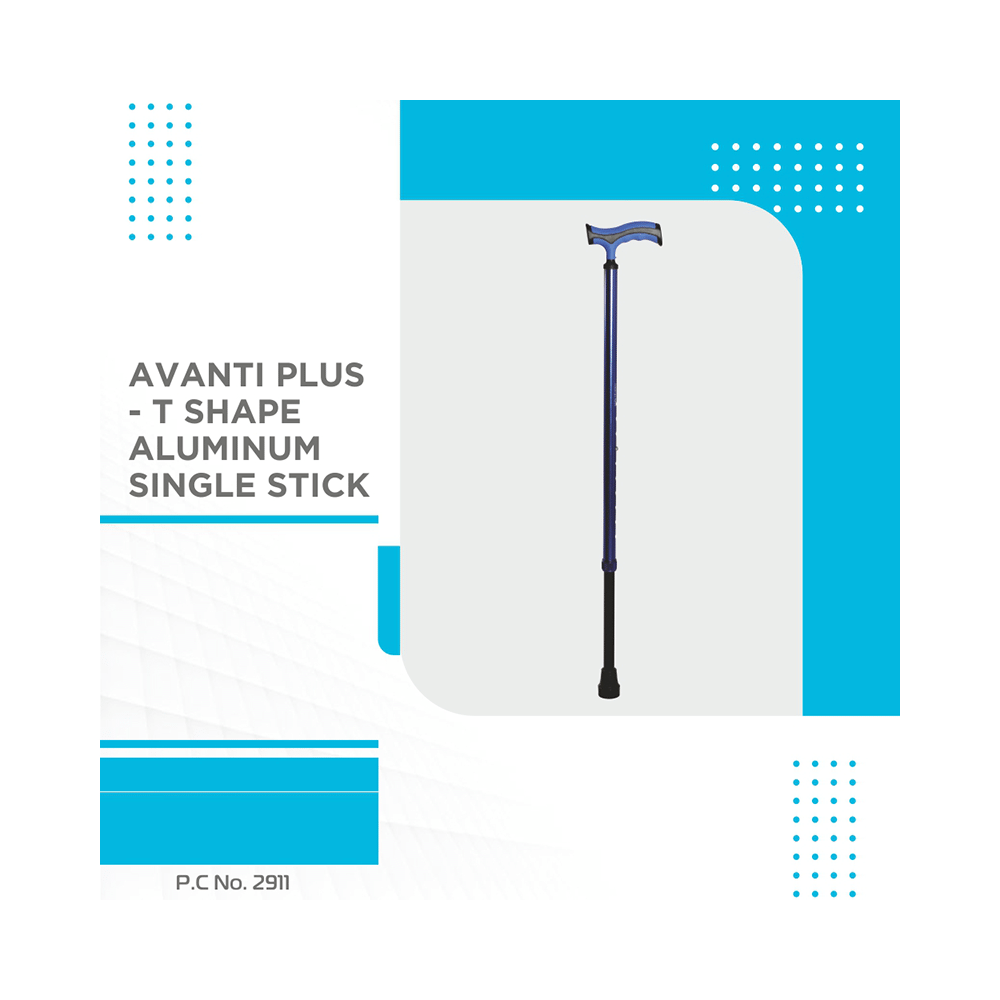 Vissco 2911 Vissco Avanti Plus T Shape Aluminum Single Stick Universal - Image 6