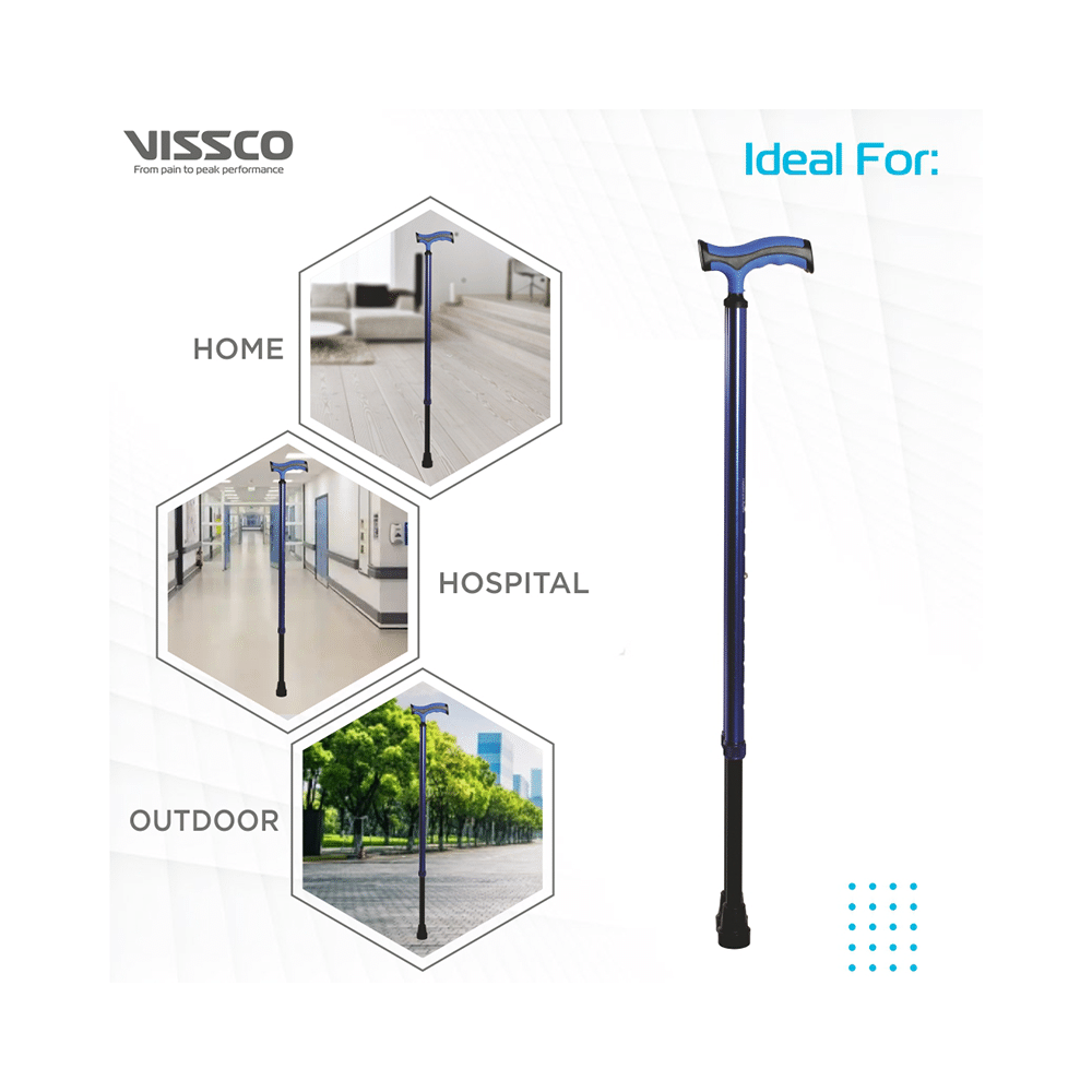 Vissco 2911 Vissco Avanti Plus T Shape Aluminum Single Stick Universal - Image 5