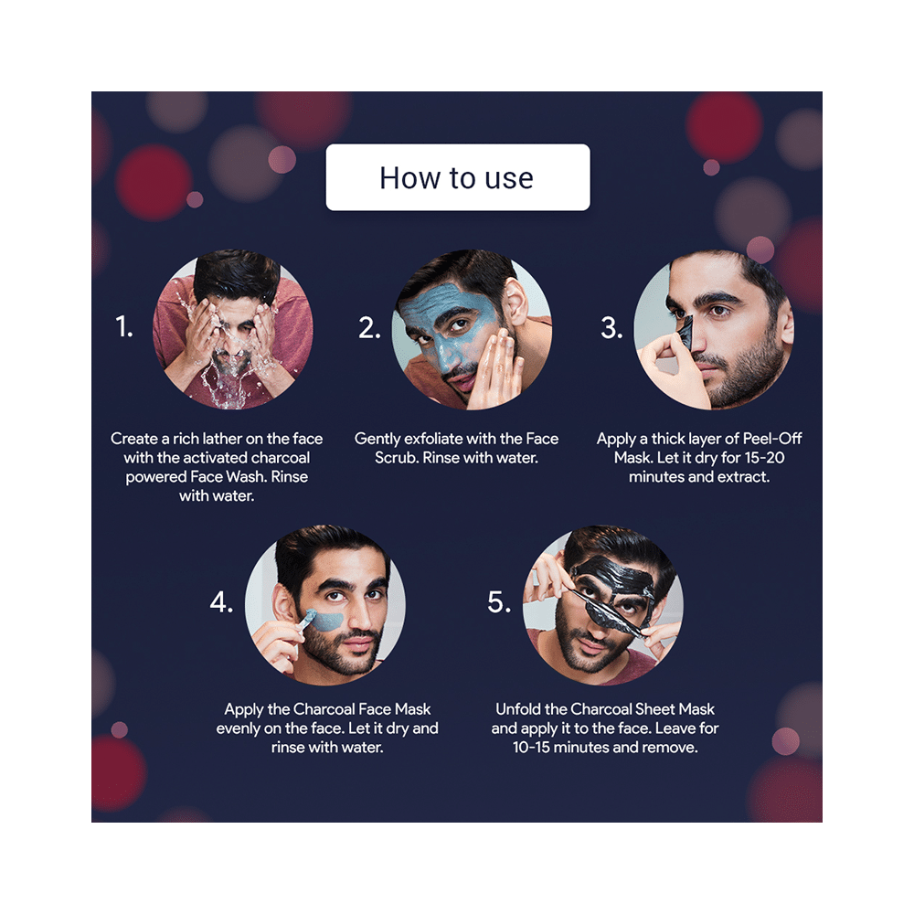 Bombay Shaving Company 5-in1 Charcoal De-tan & Detox Valentine's Day Gift Kit Kit - Image 9