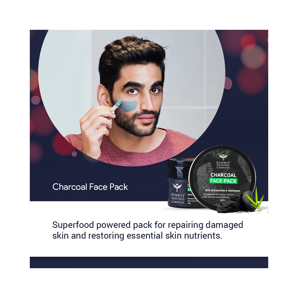 Bombay Shaving Company 5-in1 Charcoal De-tan & Detox Valentine's Day Gift Kit Kit - Image 6