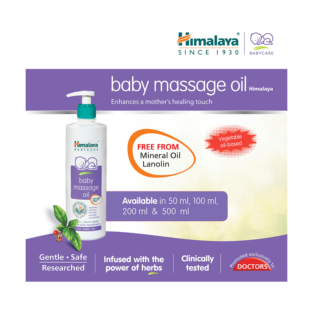 Himalaya Baby Massage Oil with Olive Oil & Winter Cherry | Improves Skin Tone | Pure, Gentle & Safe - Image 6