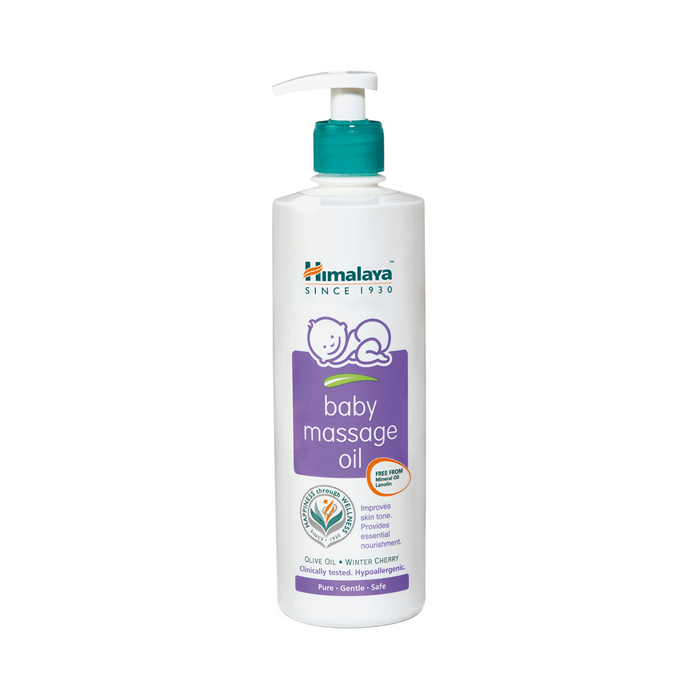 Himalaya Baby Massage Oil with Olive Oil & Winter Cherry | Improves Skin Tone | Pure, Gentle & Safe - Image 1