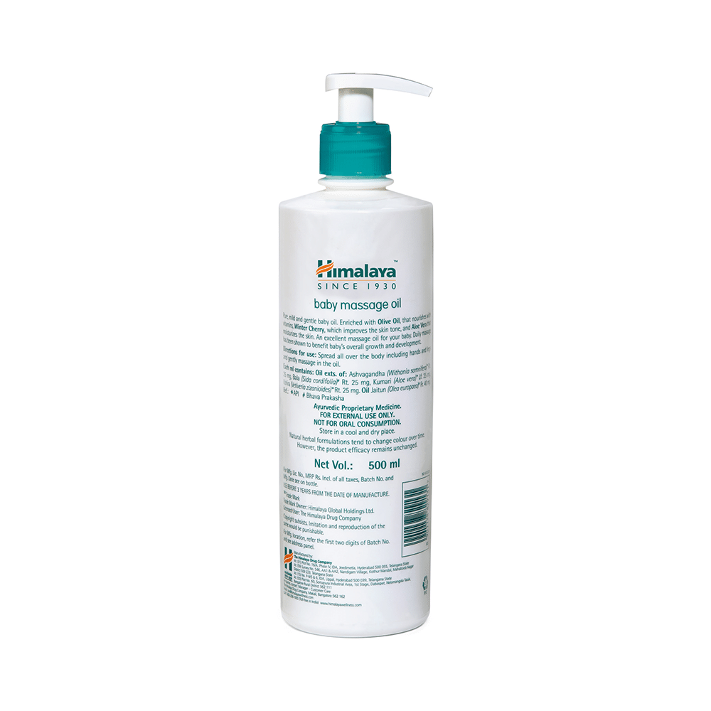 Himalaya Baby Massage Oil with Olive Oil & Winter Cherry | Improves Skin Tone | Pure, Gentle & Safe - Image 2