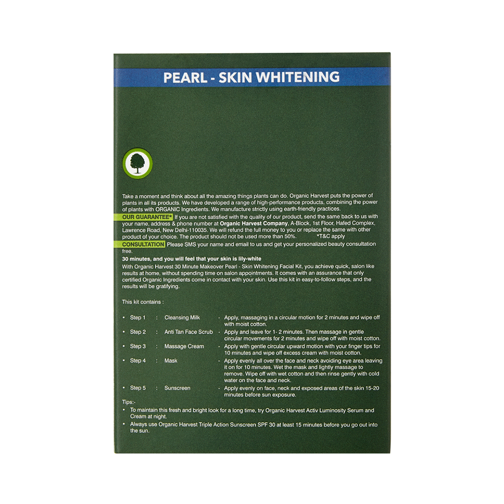 Organic Harvest Pearl - Skin Whitening Facial Kit - Image 9