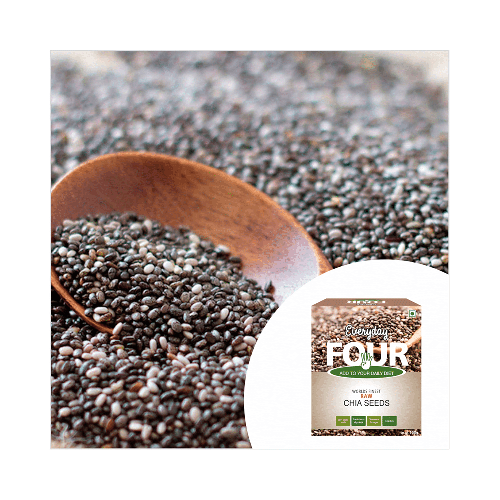 Everyday Four Raw Chia Seeds (150gm Each) - Image 6