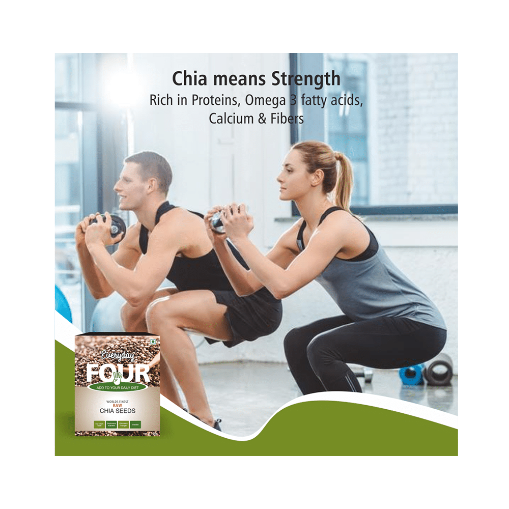 Everyday Four Raw Chia Seeds (150gm Each) - Image 4