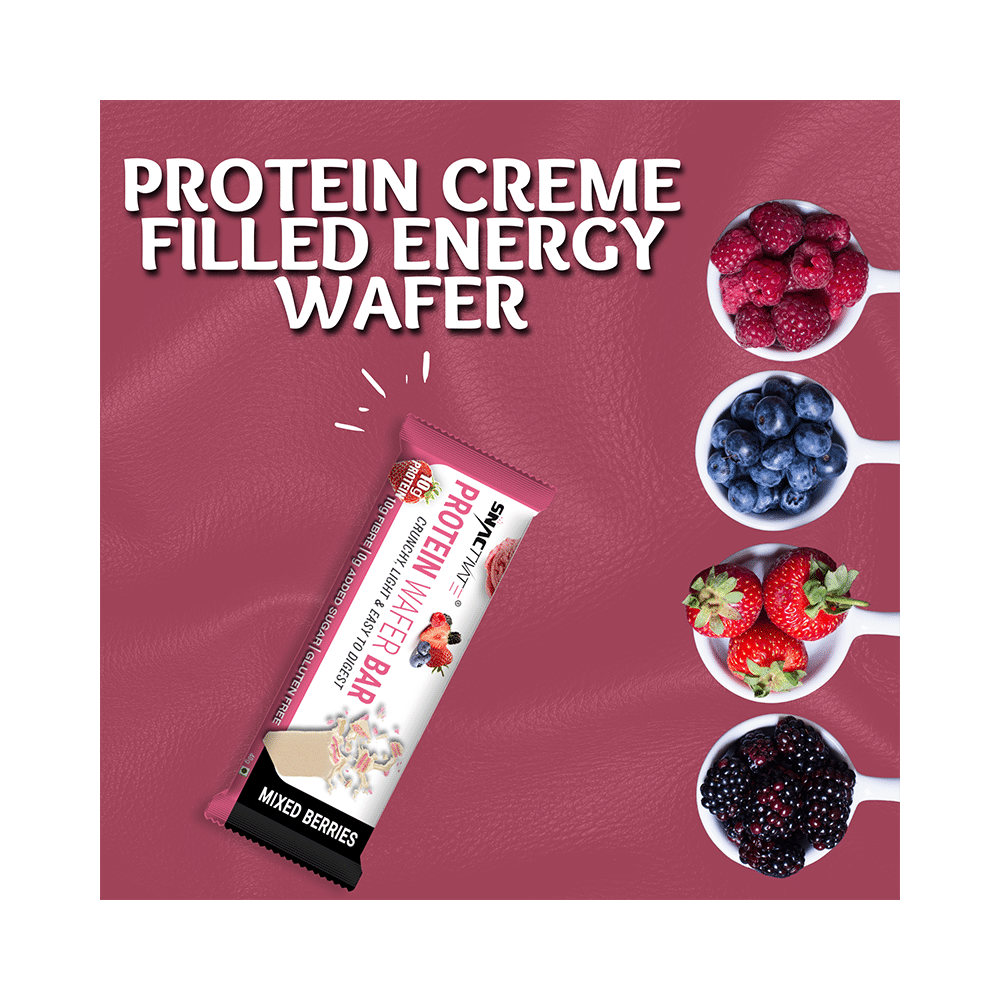 Snactivate Protein Wafer Bar (40gm Each) Mixed Berries - Image 7