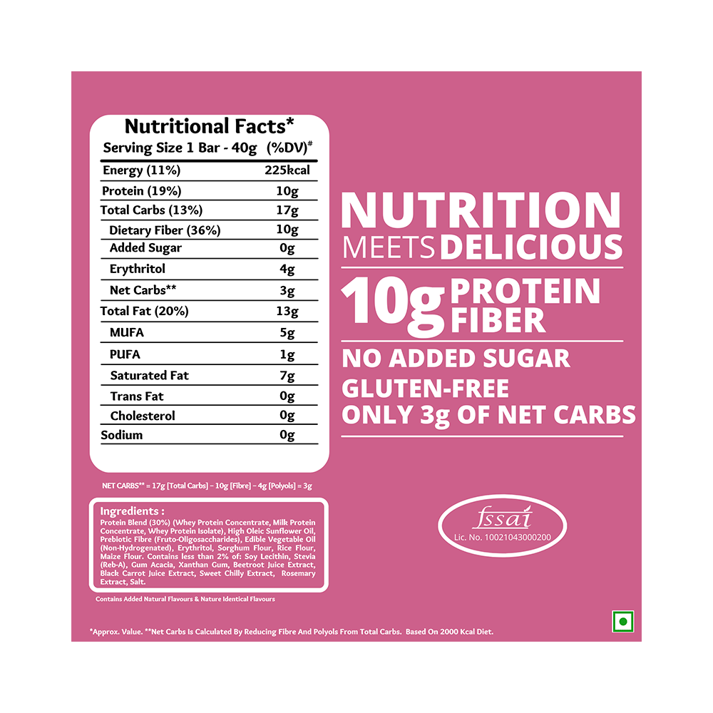 Snactivate Protein Wafer Bar (40gm Each) Mixed Berries - Image 4