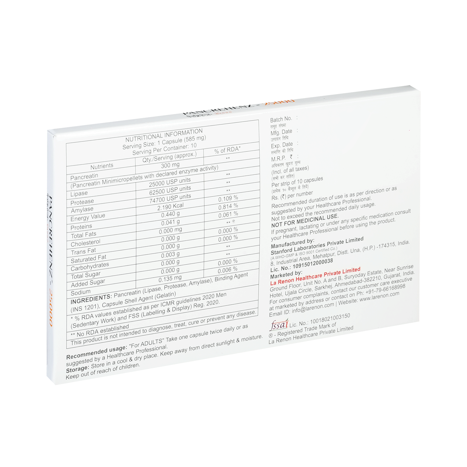 Pancrehenz 25000 Capsule - Image 3