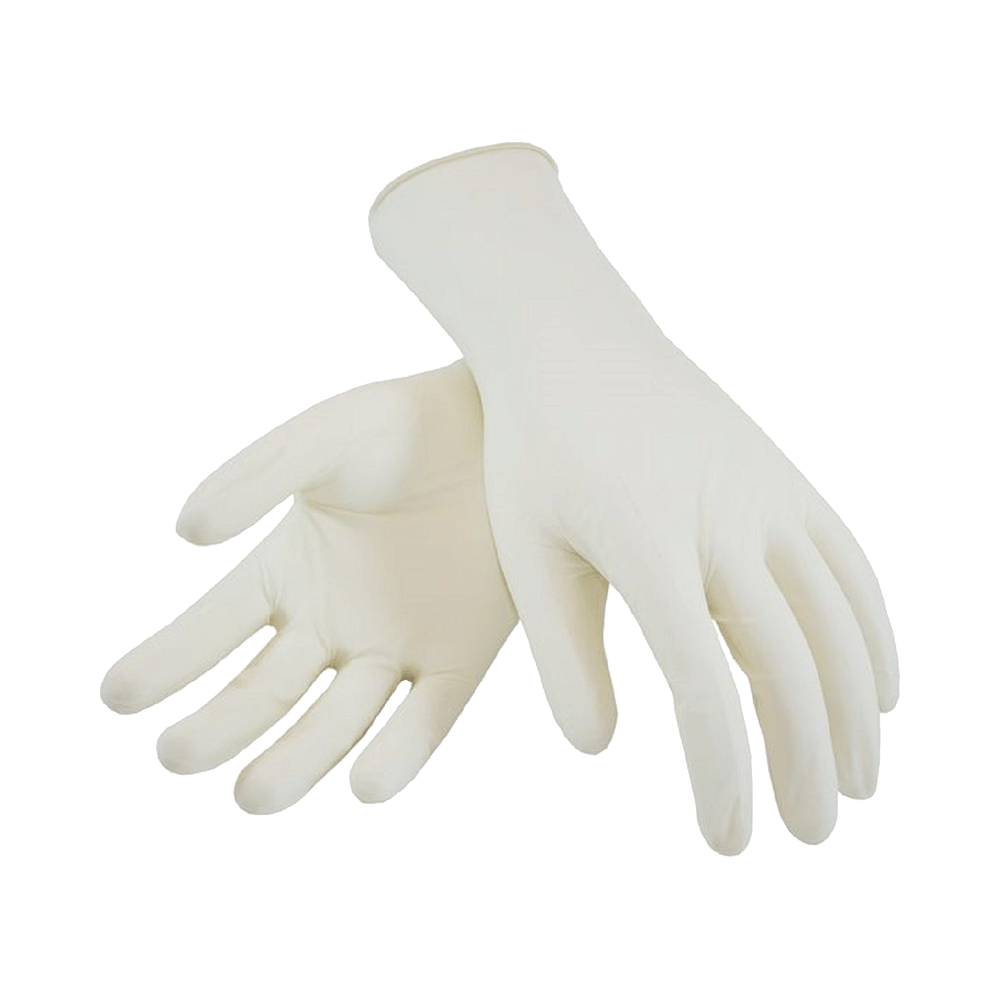 SLC Surgicure Latex Examination Gloves Medium Size Milky White - Image 4