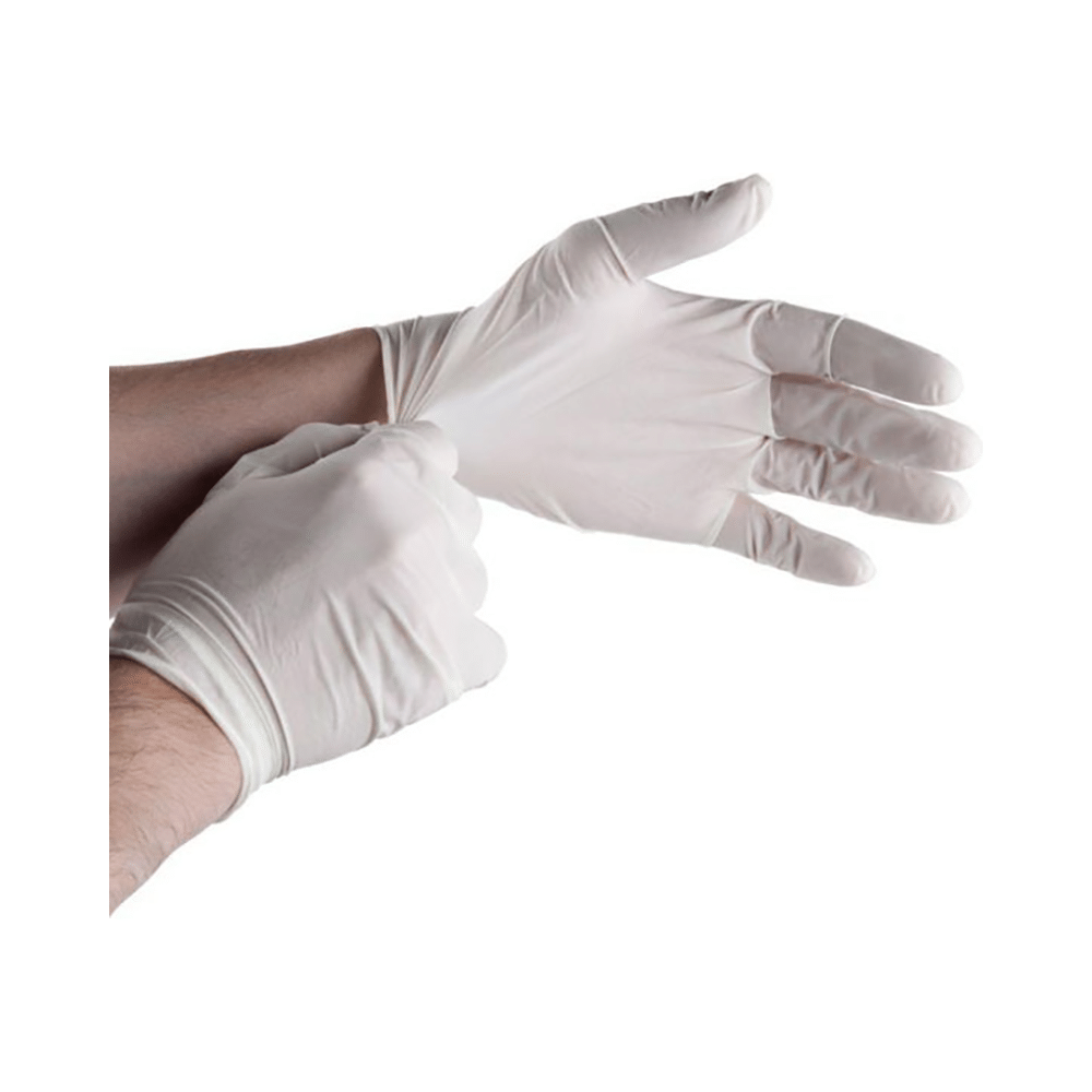 SLC Surgicure Latex Examination Gloves Medium Size Milky White - Image 3