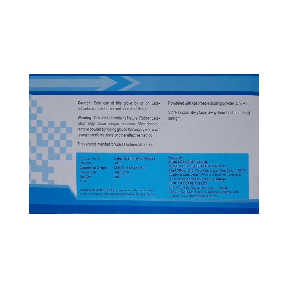 SLC Surgicure Latex Examination Gloves Medium Size Milky White - Image 2