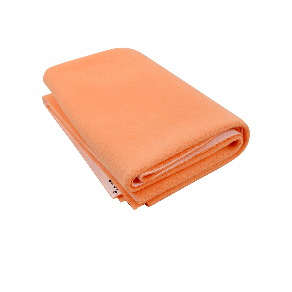 Polka Tots Waterproof & Reusable Dry Mat Bed Protector for New Born Baby Sheet Large Peach - Image 1
