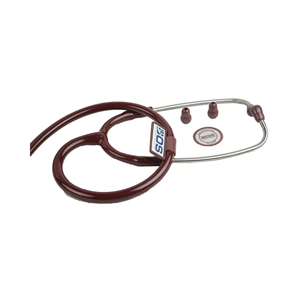 Bos Medicare Surgical Super Deluxe Aluminum (Bosm 16) Acoustic Stethoscope Brown - Image 4
