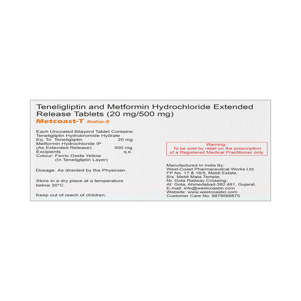 Metcoast-T Tablet ER - Image 2