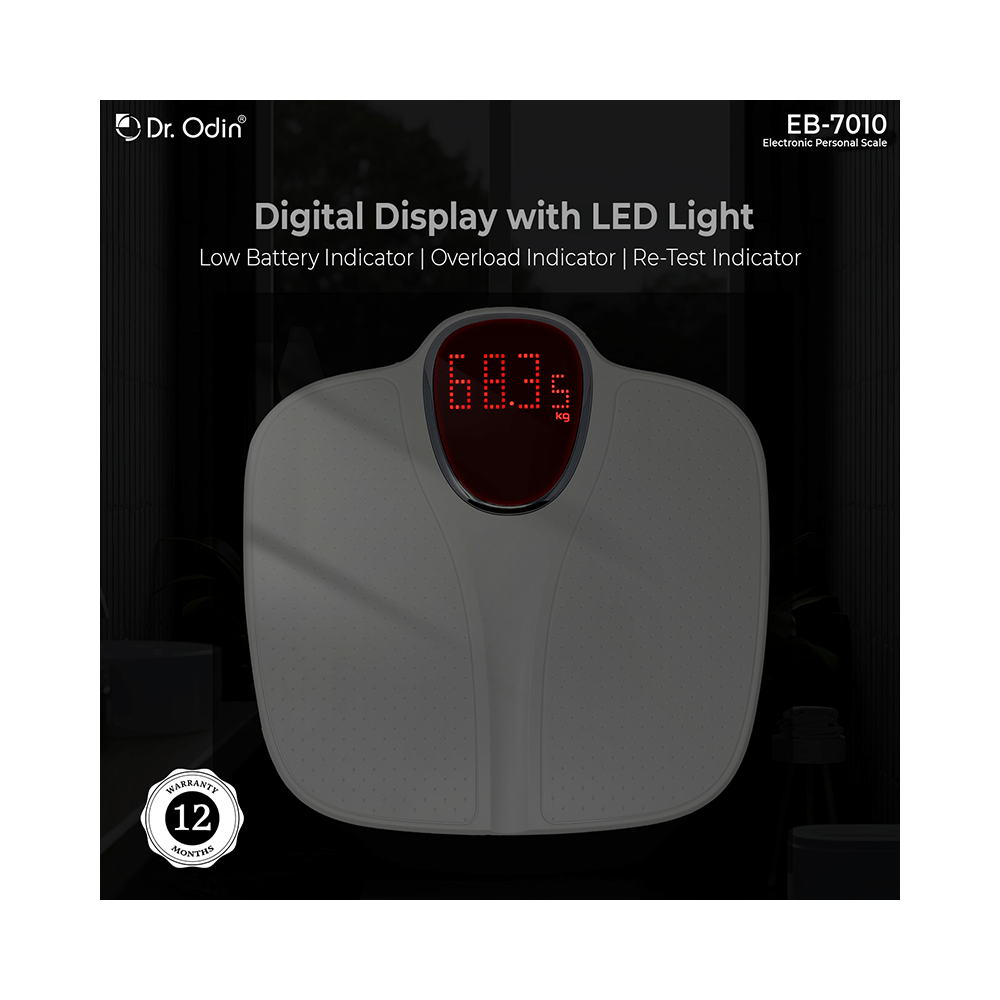 Dr. Odin Electric Personal Digital Weighing Scale White - Image 3