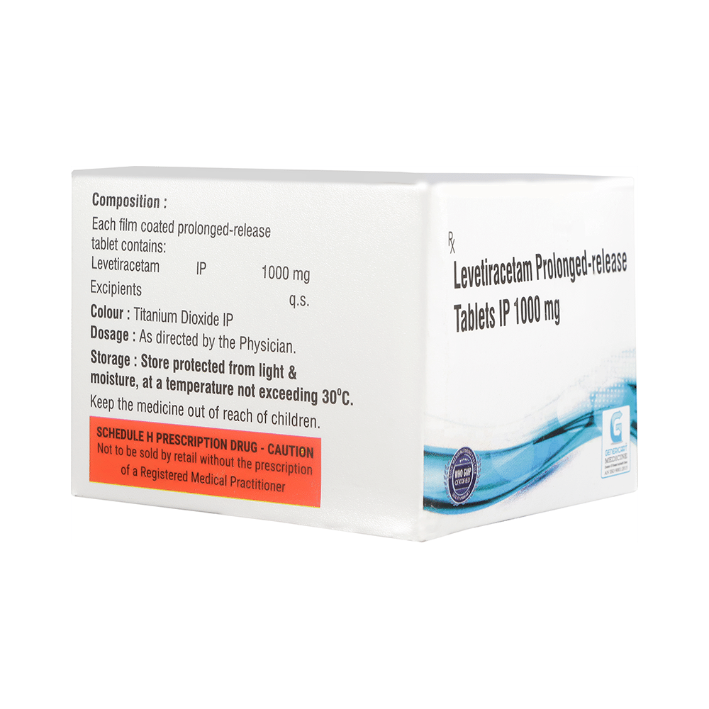 Genericart Levetiracetam 1000mg Tablet PR - Image 2