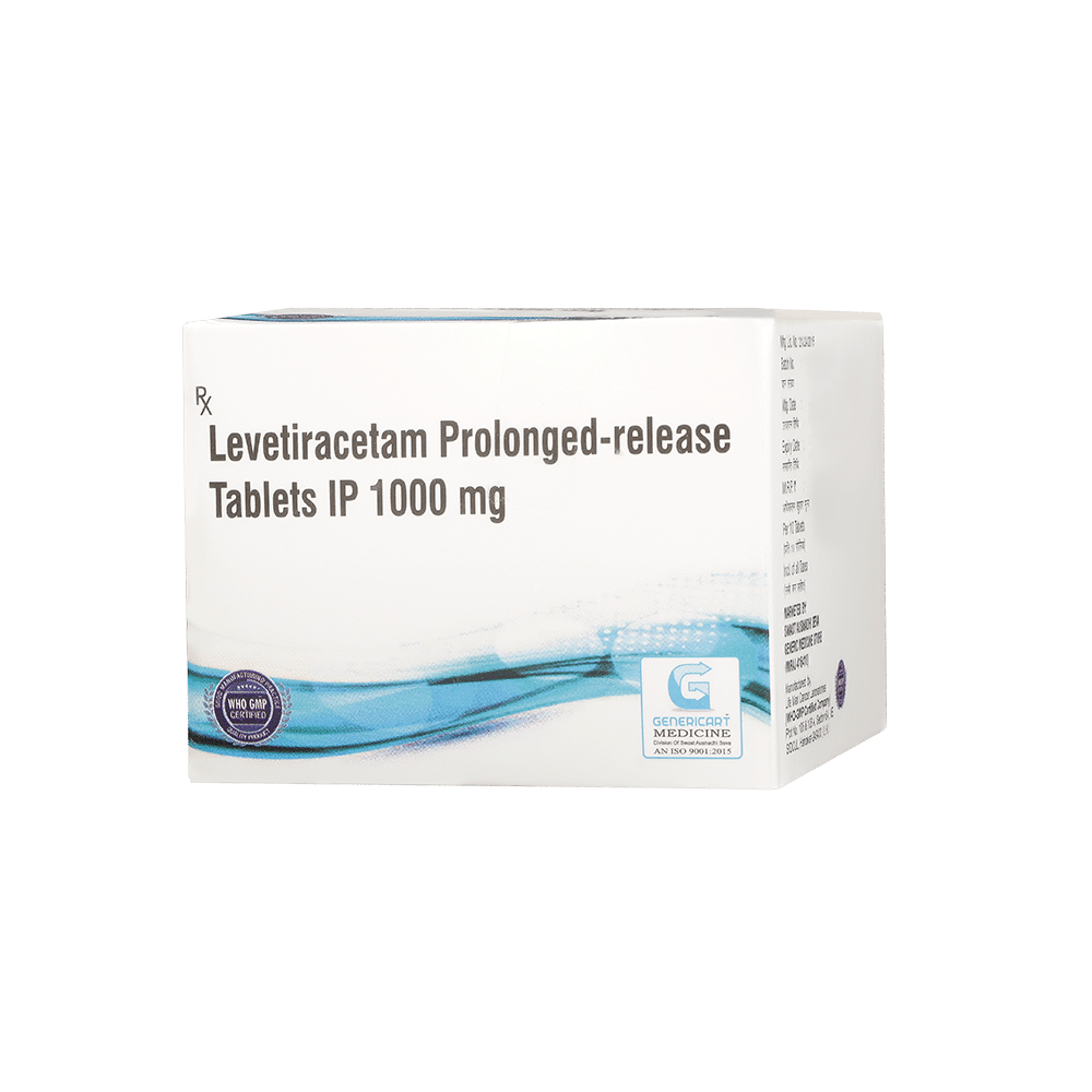 Genericart Levetiracetam  1000mg Tablet PR