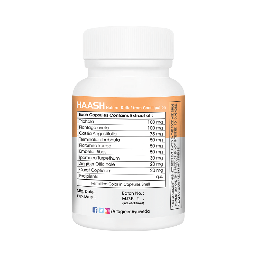 Vitagreen Haash 500mg Capsule - Image 2
