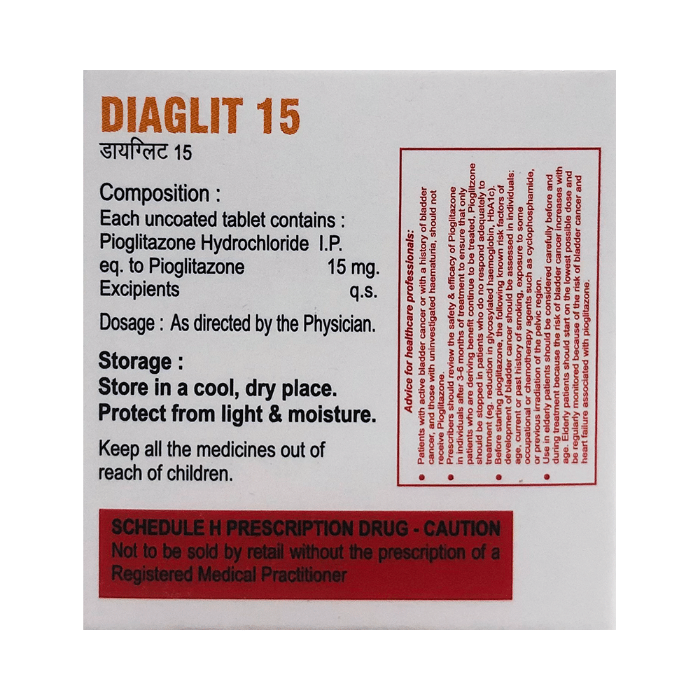 Diaglit 15 Tablet - Image 3
