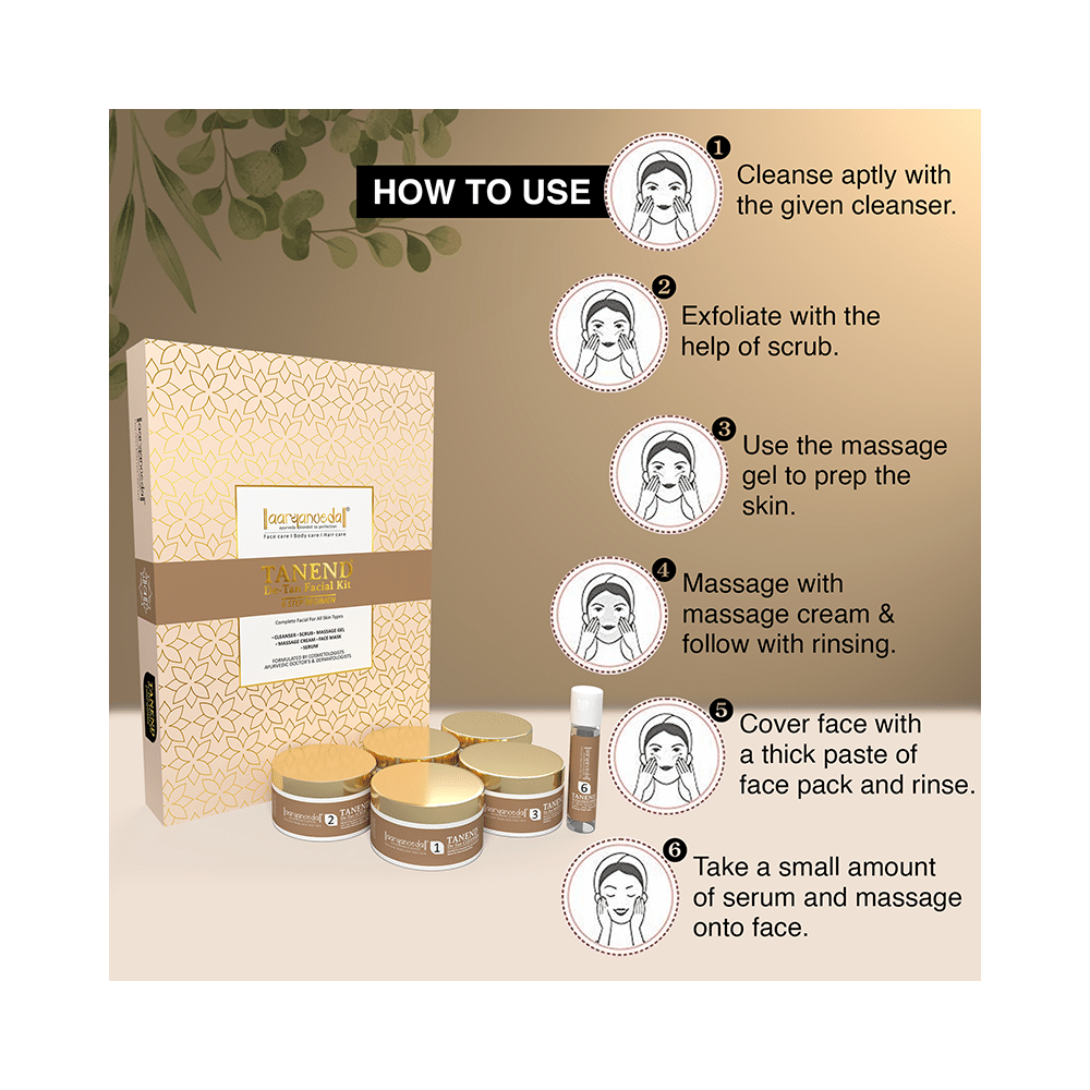 Aryanveda Tanend De-Tan Facial Kit - Image 5