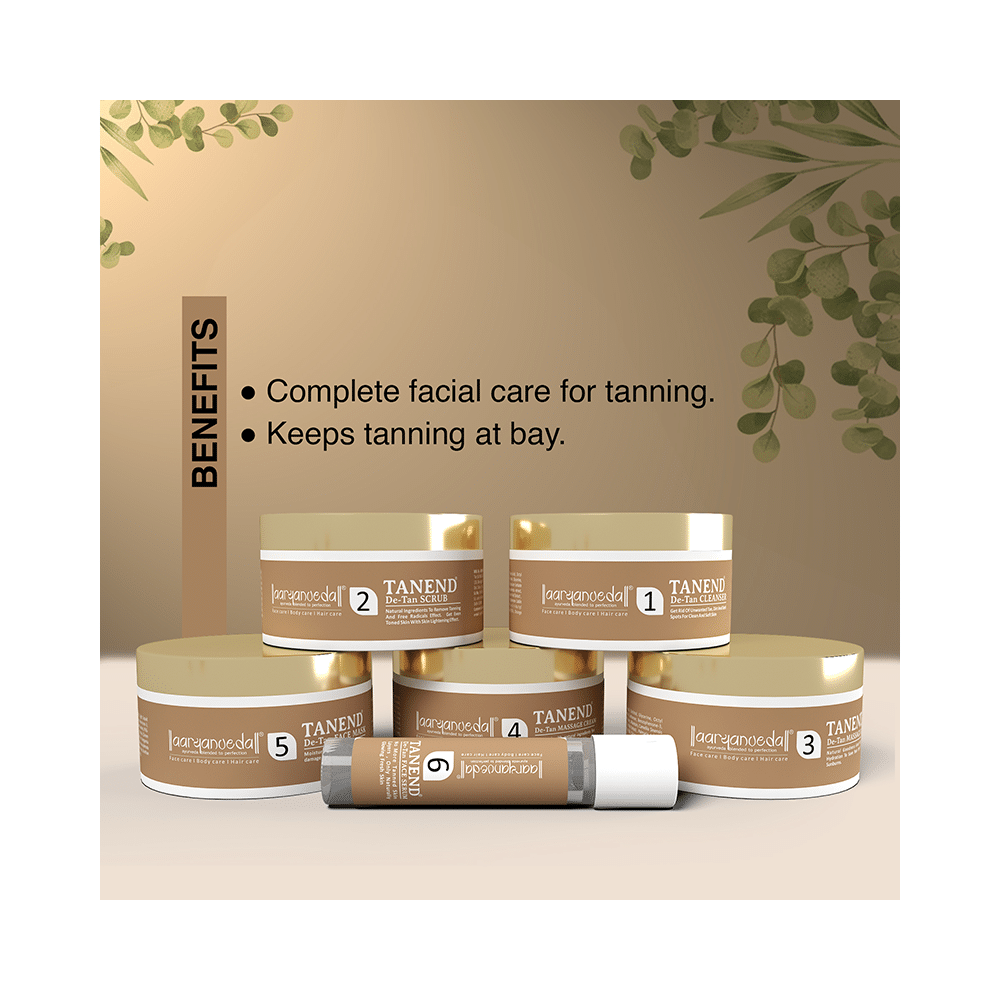 Aryanveda Tanend De-Tan Facial Kit - Image 4
