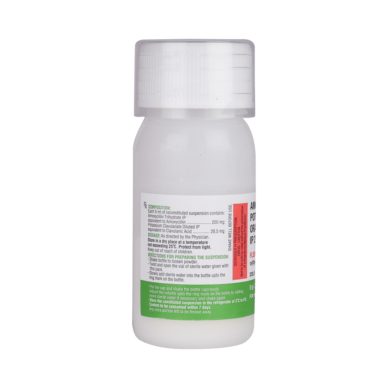Flemiclav Kid 200 mg/28.5 mg Dry Syrup - Image 6