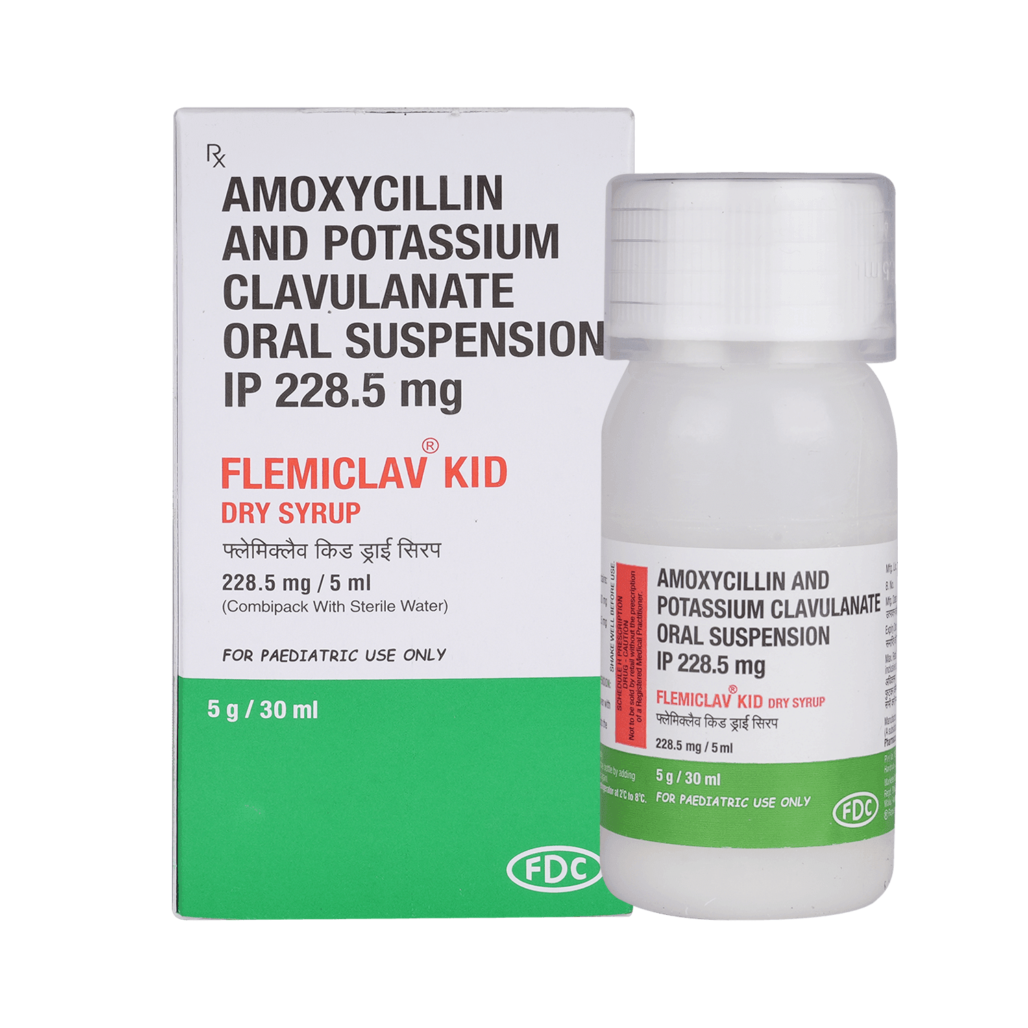 Flemiclav Kid 200 mg/28.5 mg Dry Syrup - Image 1