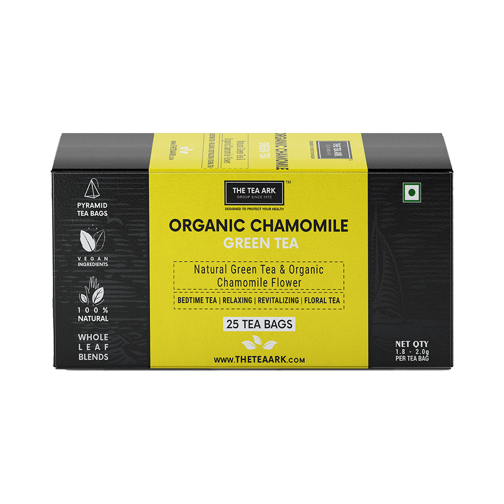The Tea Ark Organic Chamomile Green Tea Bag (1.8gm-2gm Each) - Image 1