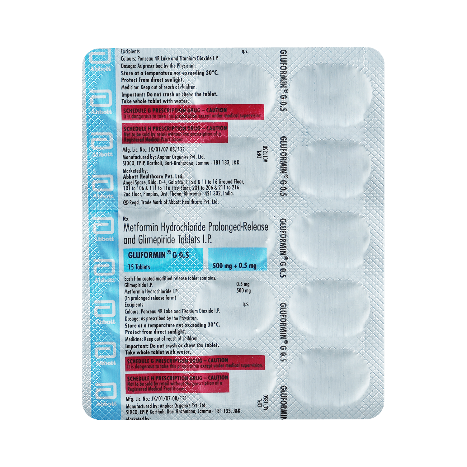 Gluformin G 0.5 Tablet PR - Image 5